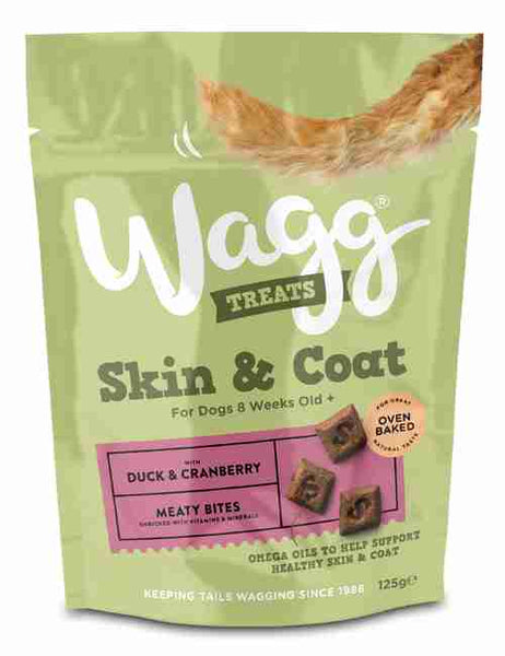 Wagg Skin & Coat Dog Treats with Duck & Cranberry